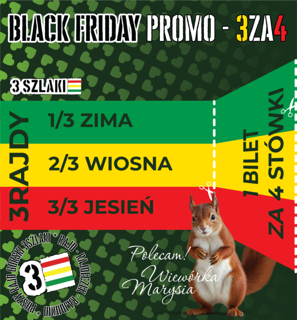 BLACK FRIDAY PROMO 3ZA4 3SZLAKI